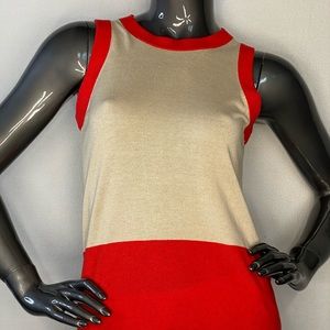 KATE SPADE ORANGE & CREAM SWEATER TOP..